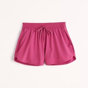NWT Abercrombie YPB motionTEK High Rise Lined Workout Short